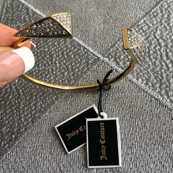 Juicy Couture Gold Crystals Cuff Bracelet - Picture 4 of 8